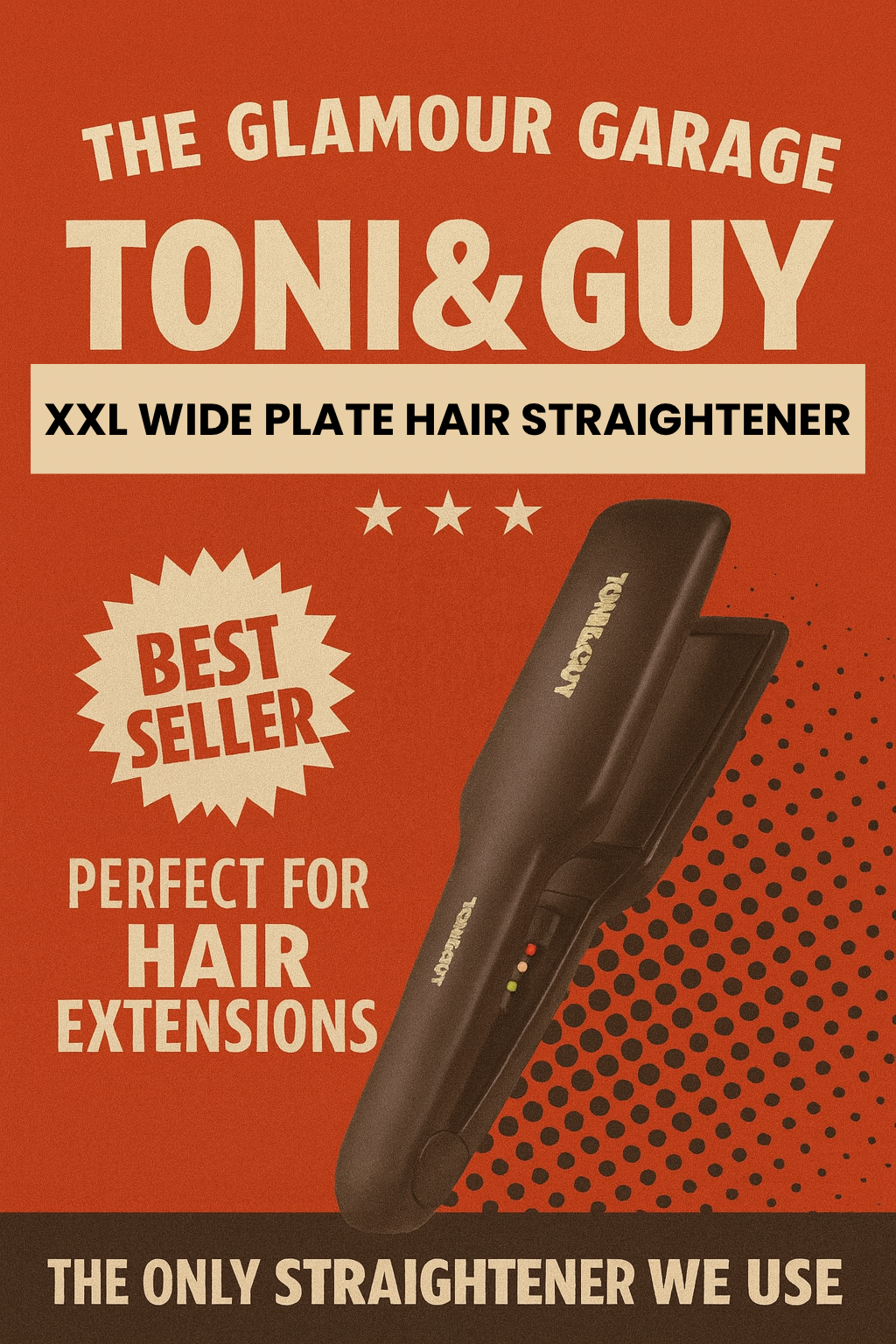 Toni and Guy XXXL Wide Plate Hair Straighteners