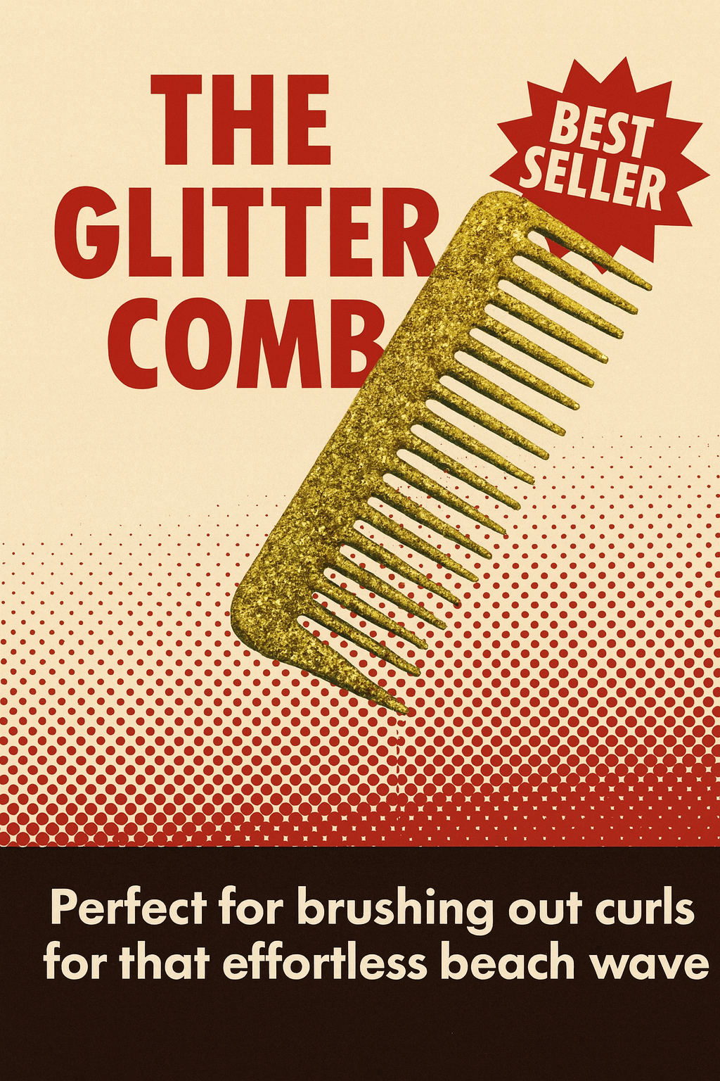 Glitter Wide Tooth Comb